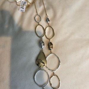 2 tone open link necklace